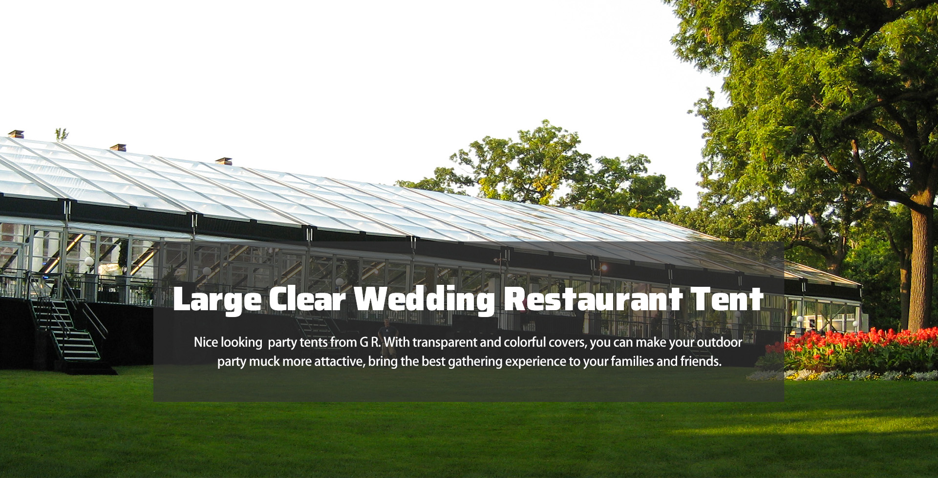 Large Clear Wedding Restaurant Tent