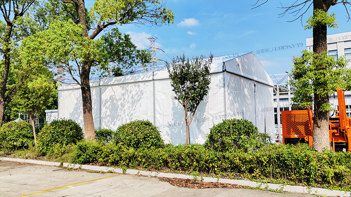 6x13m small square movable wheeled tent--warehouse tent