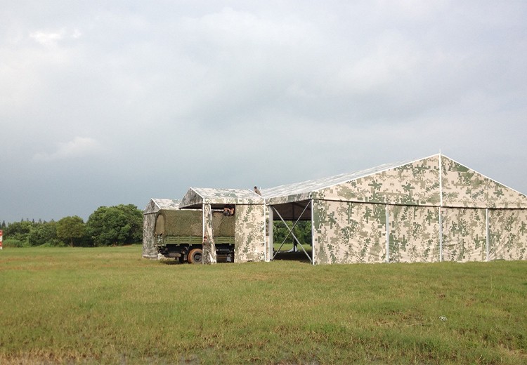18 meter camouflage combination tent in a certain military region