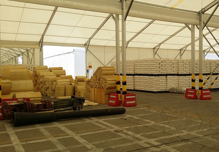 Yangba Phase II 20 meter storage tent