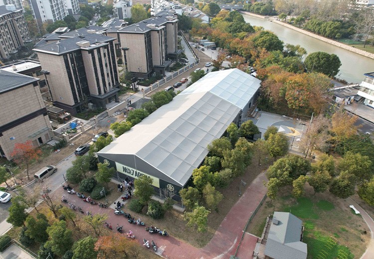 Yangzhou 18 meter herringbone badminton tent