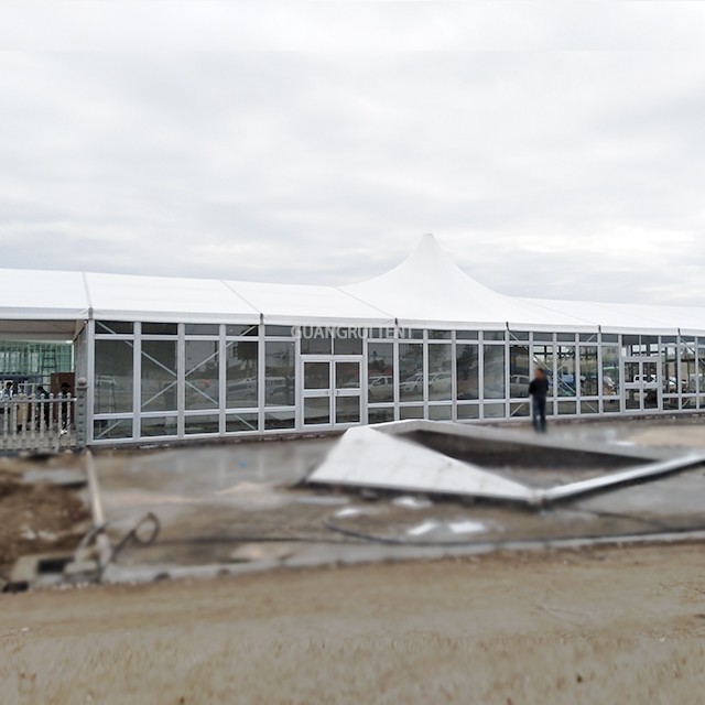 Multi Design Style Aluminum Glass Wall Tent combination for Wedding Party A shape Tent for events