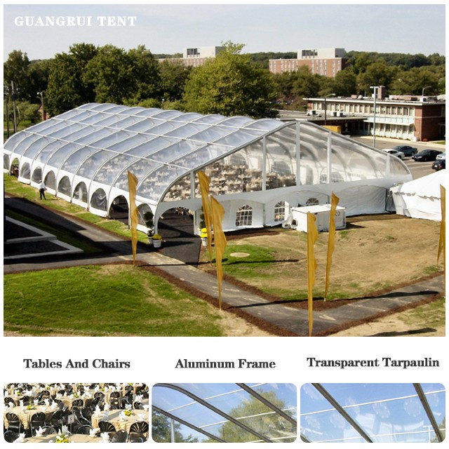 Transparent wedding tent